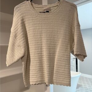 Universal Thread Women's Cream Knit Sweater